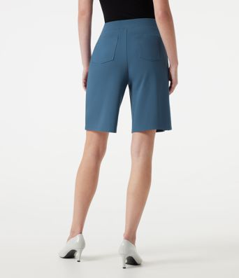 Shorts de trabajo holgados de talle alto con botones decorativos y bolsillos