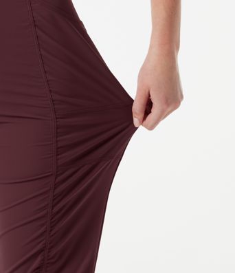 High-waisted Ruched Quick Dry Running Slim Pants with Pockets