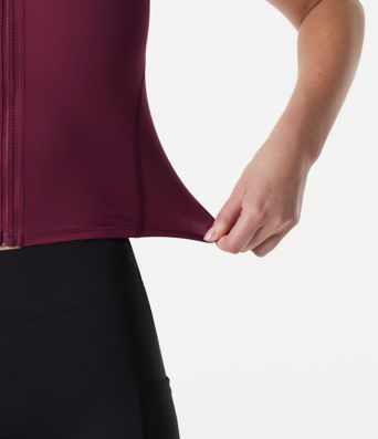 Halara UltraSculpt™ Stand Collar Zipper Curved Hem Running Tank Top
