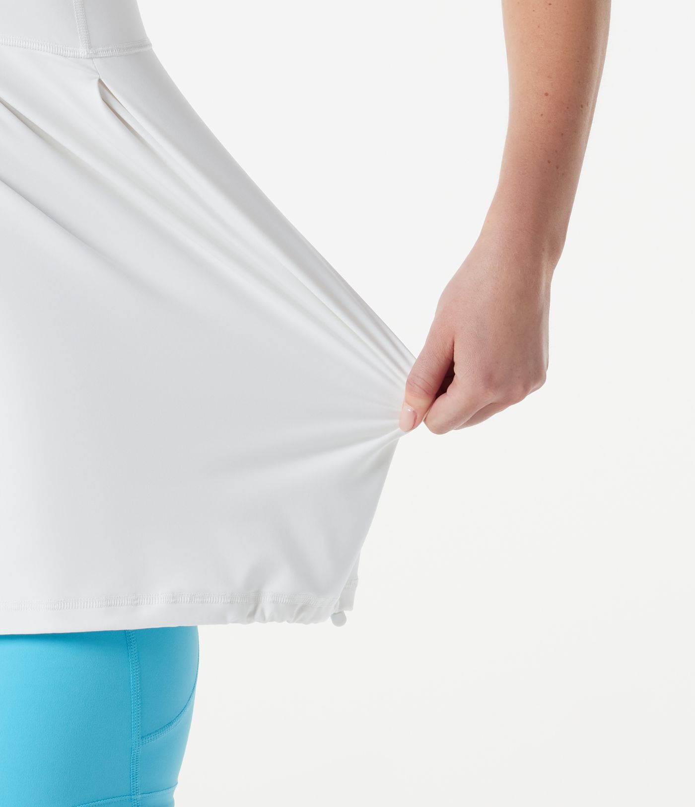Racerback Drawstring Hem Built-in Bra Cool Touch Quick Dry Running Tank Top-UPF50+ Racerback Drawstring Hem Built-in Bra Cool Touch Quick Dry Running Tank Top-UPF50+