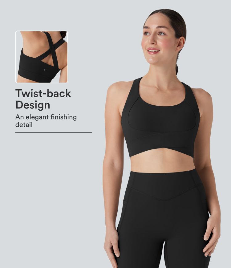 Soutien-gorge de sport push-up de support moyen pour la course Soutien-gorge de sport push-up de support moyen pour la course