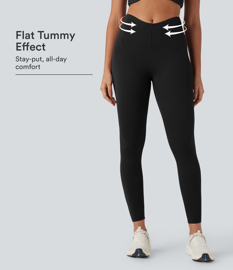 SoftlyZero™ High Waisted Tummy Control Yoga Leggings with Pocket-UPF50+ SoftlyZero™ High Waisted Tummy Control Yoga Leggings with Pocket-UPF50+
