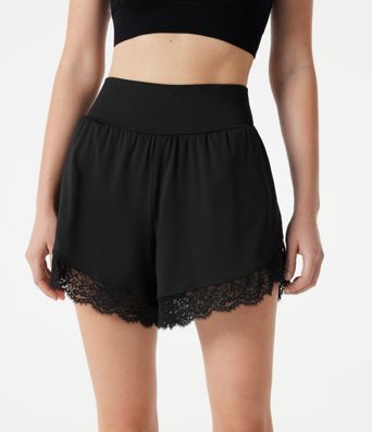 Softlyzero™ Airy - 2-in-1 Lauf-Shorts mit hohem Bund, Seitentaschen, Bauchkontrolle, Cool-Touch und Spitzensaum - 7,6 cm, UPF50+ Softlyzero™ Airy - 2-in-1 Lauf-Shorts mit hohem Bund, Seitentaschen, Bauchkontrolle, Cool-Touch und Spitzensaum - 7,6 cm, UPF50+