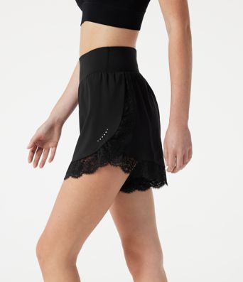 Softlyzero™ Airy - 2-in-1 Lauf-Shorts mit hohem Bund, Seitentaschen, Bauchkontrolle, Cool-Touch und Spitzensaum - 7,6 cm, UPF50+ Softlyzero™ Airy - 2-in-1 Lauf-Shorts mit hohem Bund, Seitentaschen, Bauchkontrolle, Cool-Touch und Spitzensaum - 7,6 cm, UPF50+