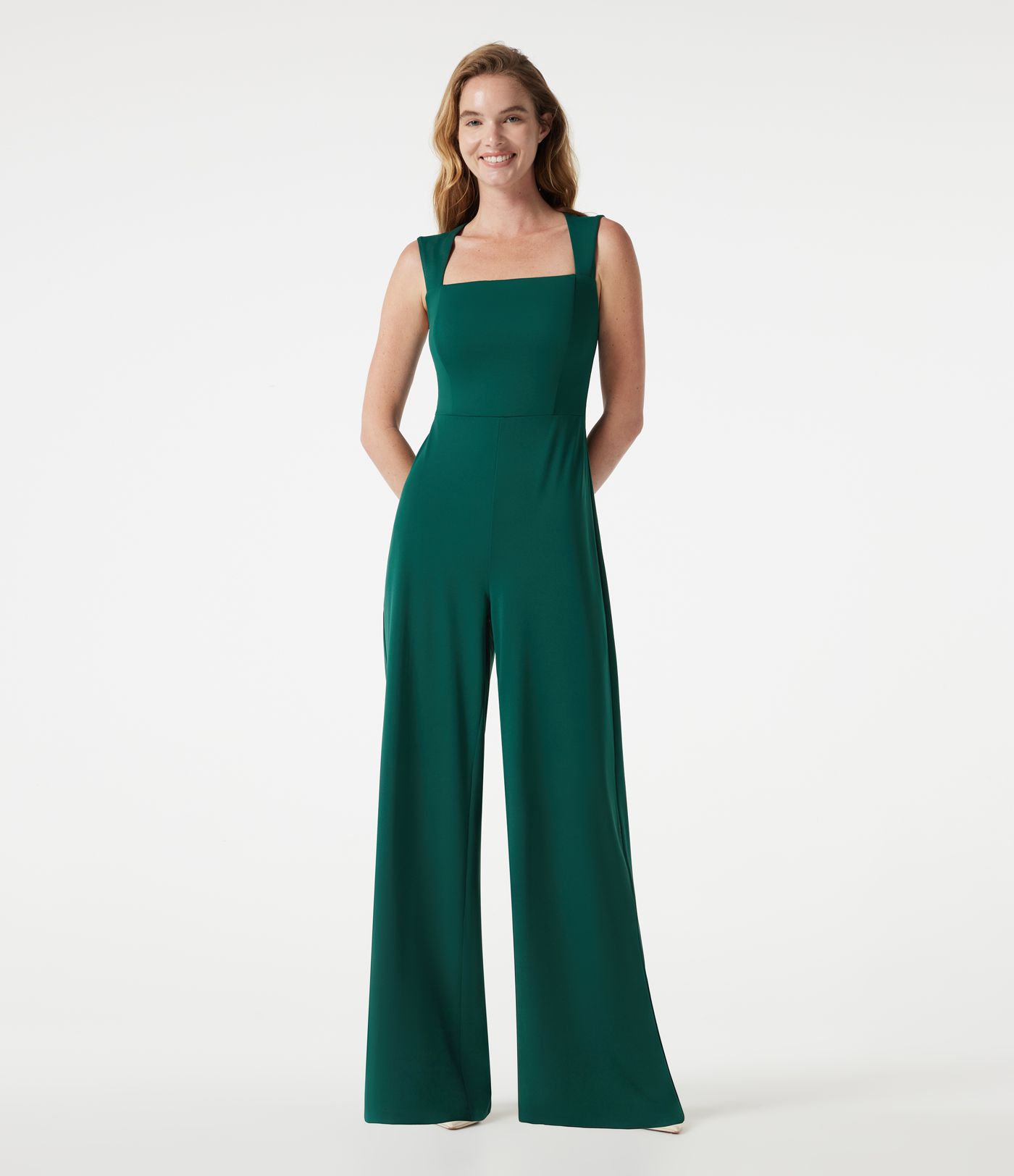 Square Neck Built-in Bra Sleeveless Jumpsuit-Easy Peezy Edition Square Neck Built-in Bra Sleeveless Jumpsuit-Easy Peezy Edition