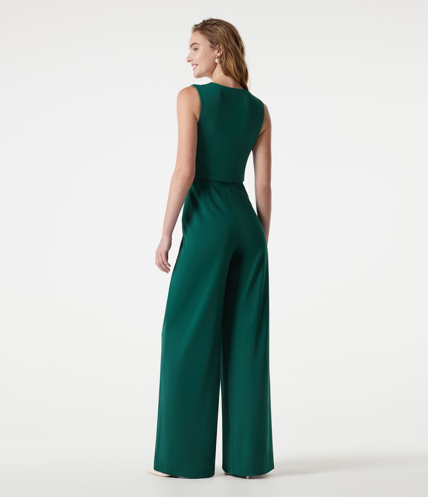 Ärmelloser Jumpsuit mit quadratischem Ausschnitt und integriertem BH – Easy Peezy-Edition