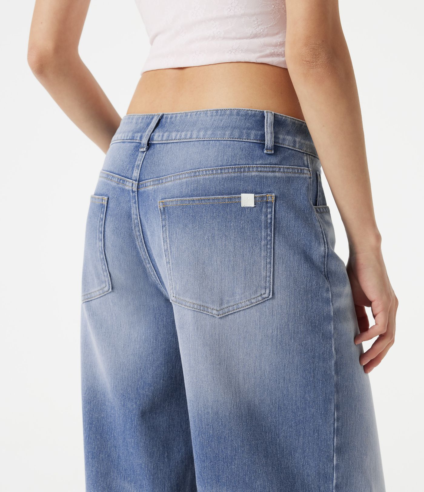 Halara Flex™ Asymmetric Low Rise Baggy Washed Casual Jeans with Pockets Halara Flex™ Asymmetric Low Rise Baggy Washed Casual Jeans with Pockets
