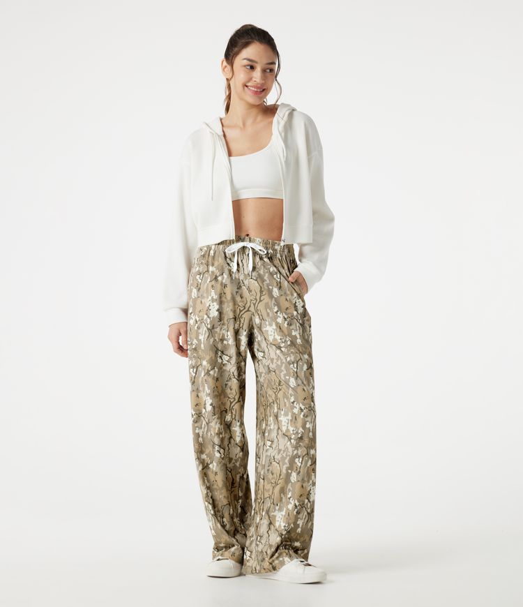 Halara UltraSculpt™ Camo Print Mid Rise Drawstring Running Baggy Pants with Pockets Halara UltraSculpt™ Camo Print Mid Rise Drawstring Running Baggy Pants with Pockets