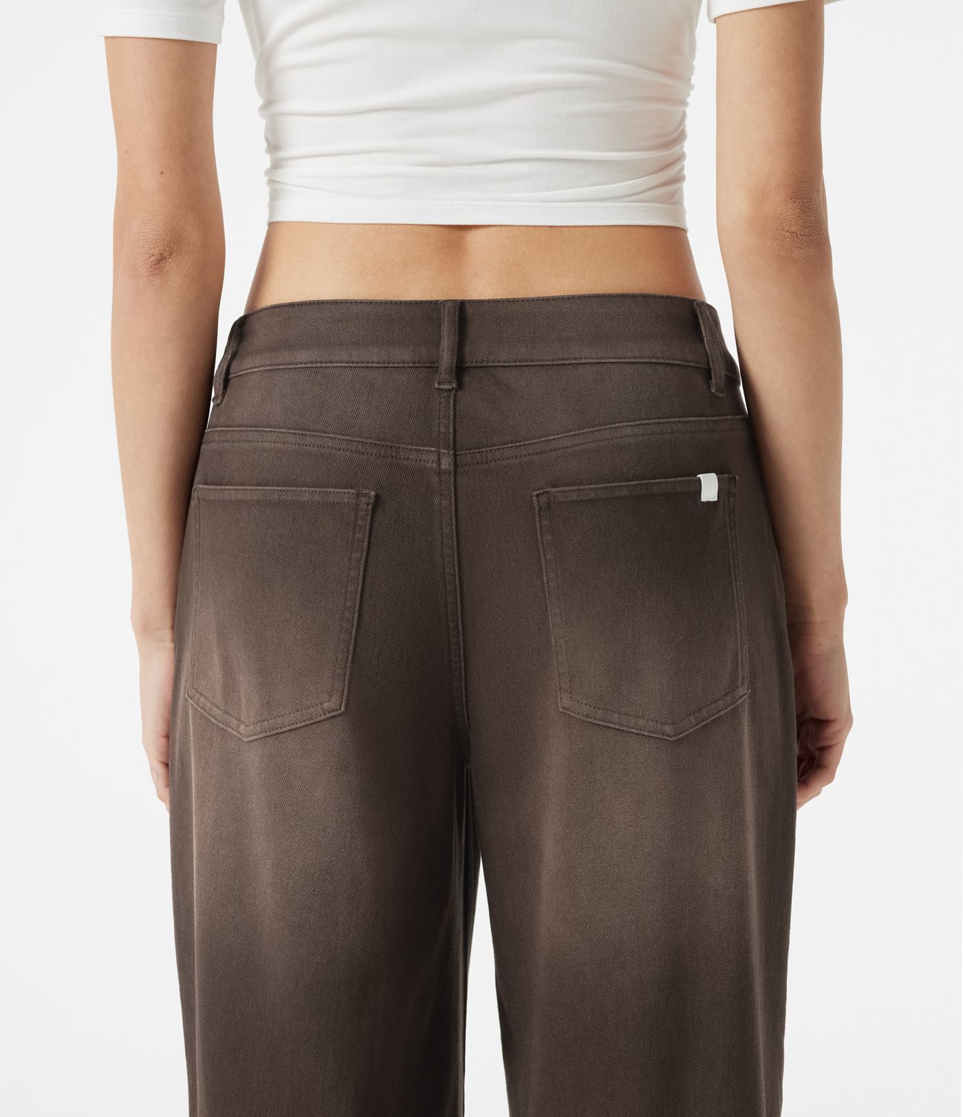Halara Flex™ Asymmetric Low Rise Wide Leg Colorful Washed Casual Jeans with Pockets Halara Flex™ Asymmetric Low Rise Wide Leg Colorful Washed Casual Jeans with Pockets