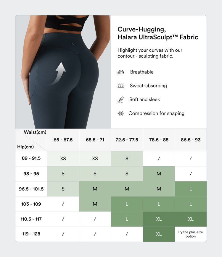 Halara UltraSculpt™ High Waisted Scrunch Butt Lifting Tummy Control Pocket Shaping Training Leggings