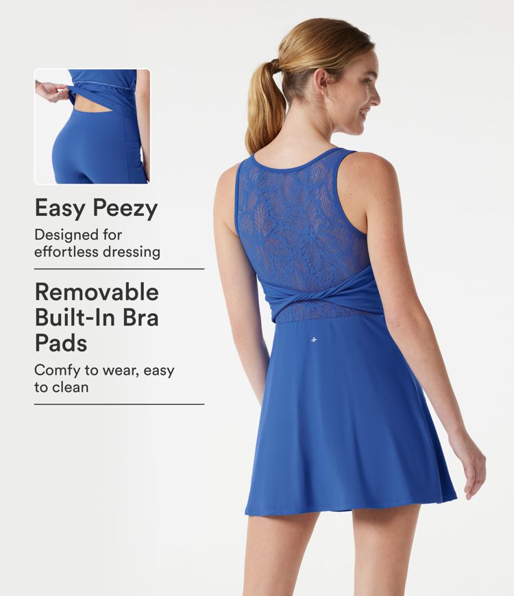 SoftlyZero™ - Ärmelloses Tennis-Minikleid mit Seitentaschen und Kontrastspitze- Easy Peezy Edition, UPF50+ SoftlyZero™ - Ärmelloses Tennis-Minikleid mit Seitentaschen und Kontrastspitze- Easy Peezy Edition, UPF50+