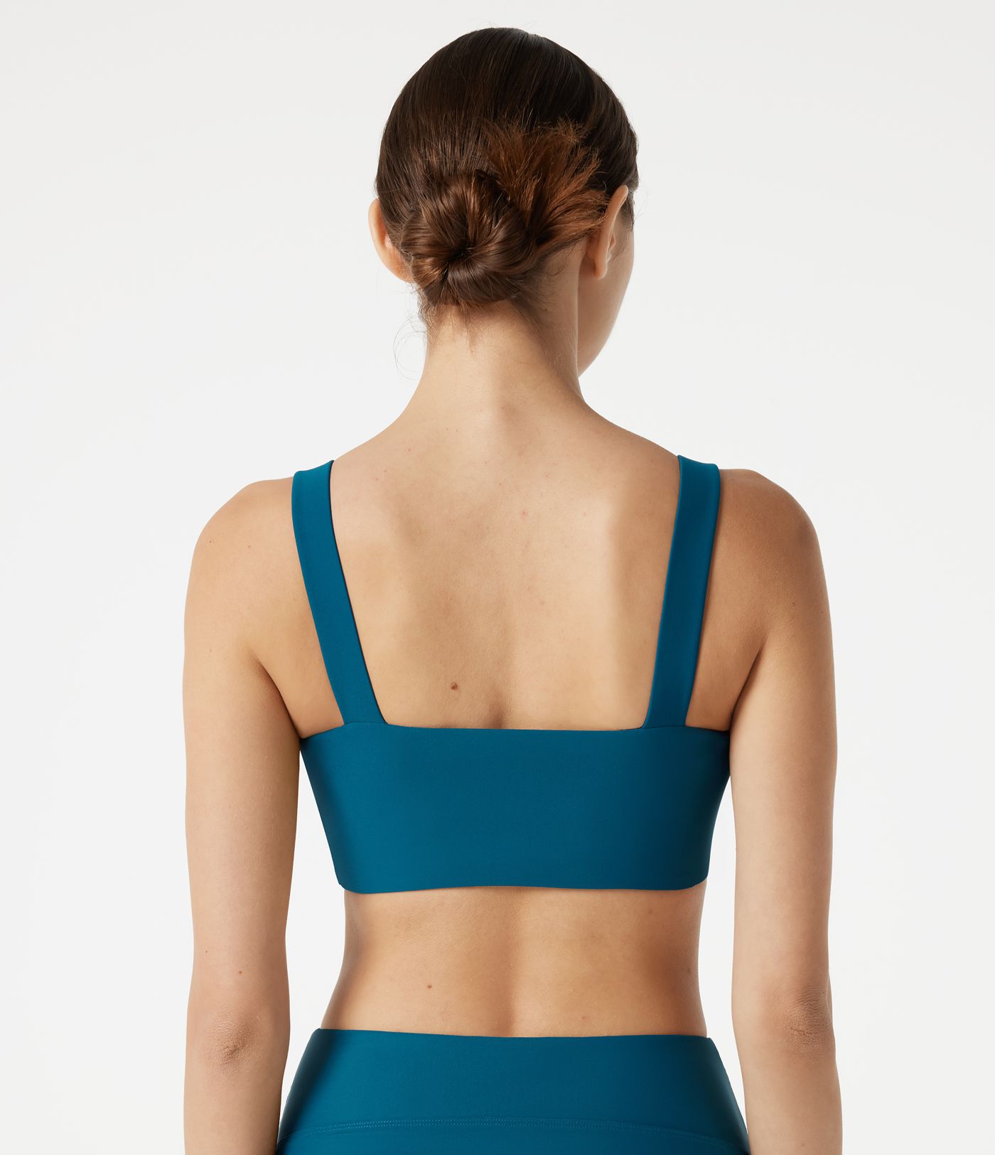 Deep V Neck Built-in Bra Push-Up Bikini Top Swimsuit