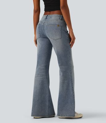 Halara Flex™ Low Rise Flare Casual Jeans with Pockets