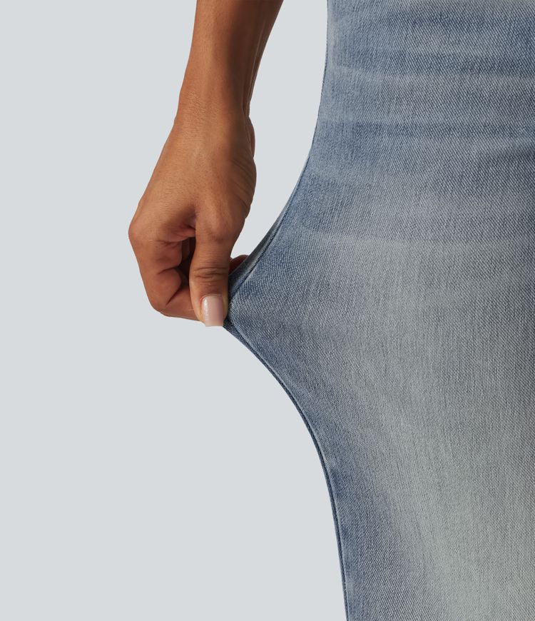Halara Flex™ Low Rise Flare Casual Jeans with Pockets
