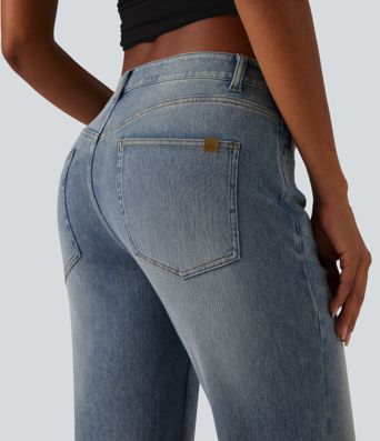 Halara Flex™ Low Rise Flare Casual Jeans with Pockets