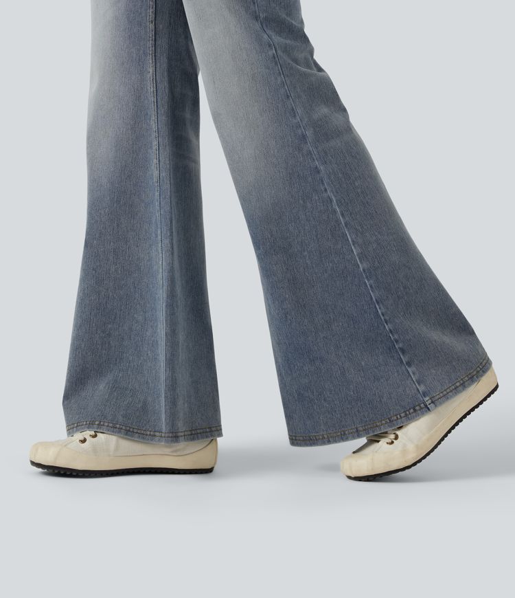 Halara Flex™ Low Rise Flare Casual Jeans with Pockets