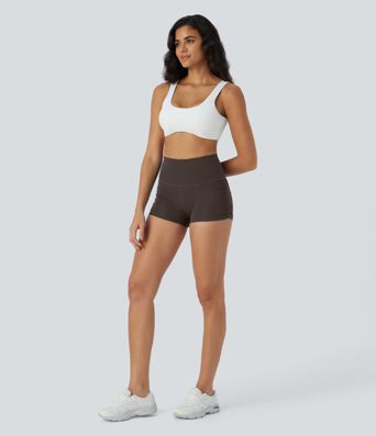 SoftlyZero™ QuickDry High Waisted Tummy Control Ruched Running Biker Shorts 2.5'' SoftlyZero™ QuickDry High Waisted Tummy Control Ruched Running Biker Shorts 2.5''