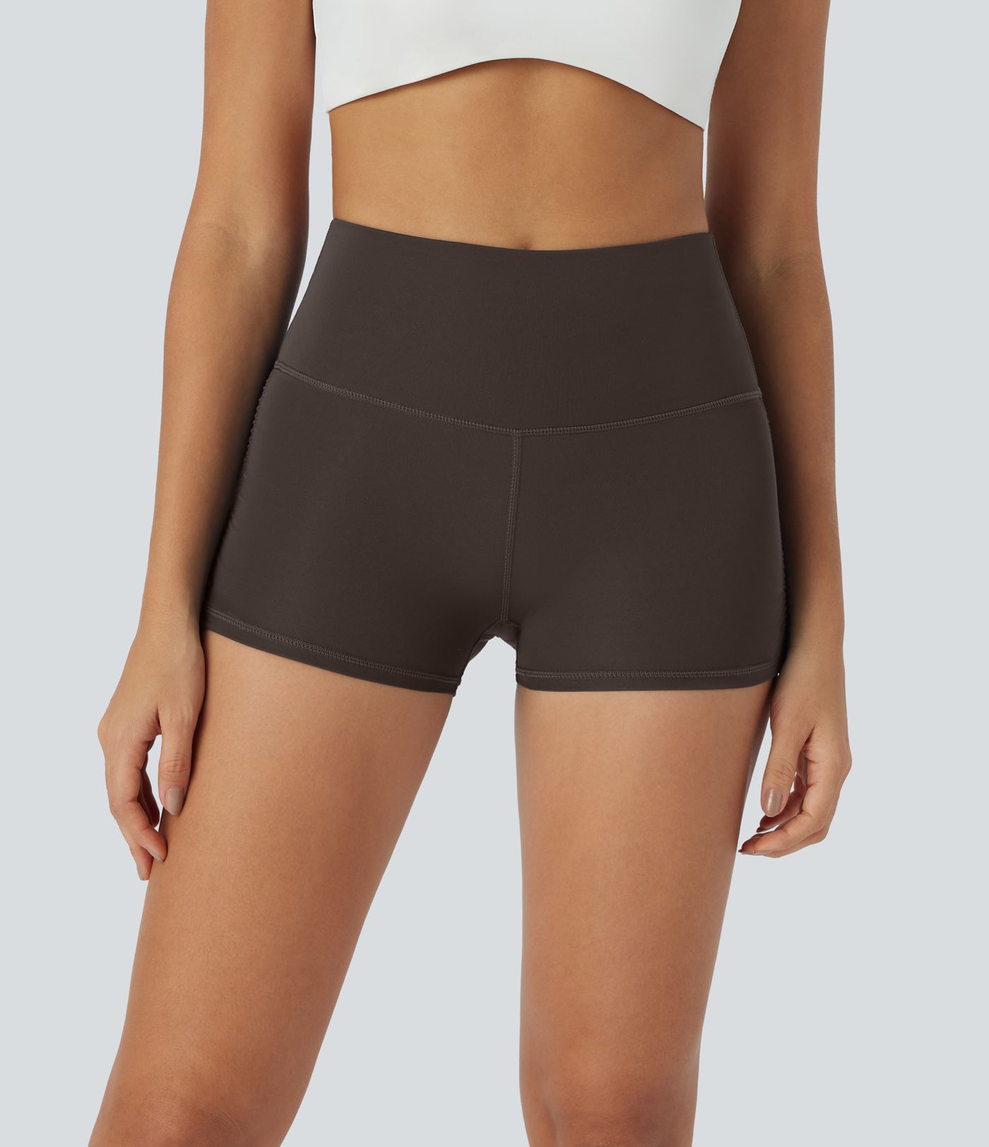SoftlyZero™ QuickDry High Waisted Tummy Control Ruched Running Biker Shorts 2.5'' SoftlyZero™ QuickDry High Waisted Tummy Control Ruched Running Biker Shorts 2.5''