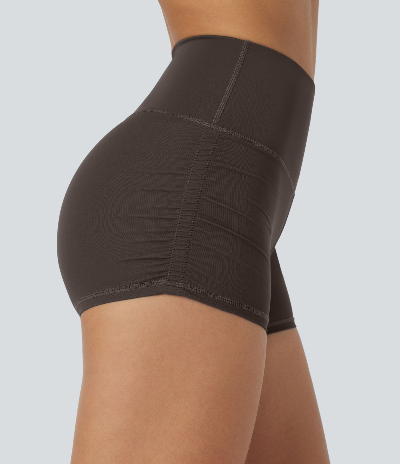 SoftlyZero™ QuickDry High Waisted Tummy Control Ruched Running Biker Shorts 2.5'' SoftlyZero™ QuickDry High Waisted Tummy Control Ruched Running Biker Shorts 2.5''