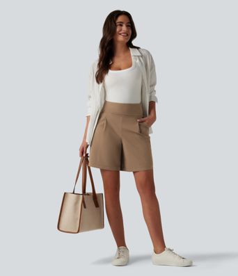 DayStretch Bermuda ample taille haute 7'' de travail avec poches