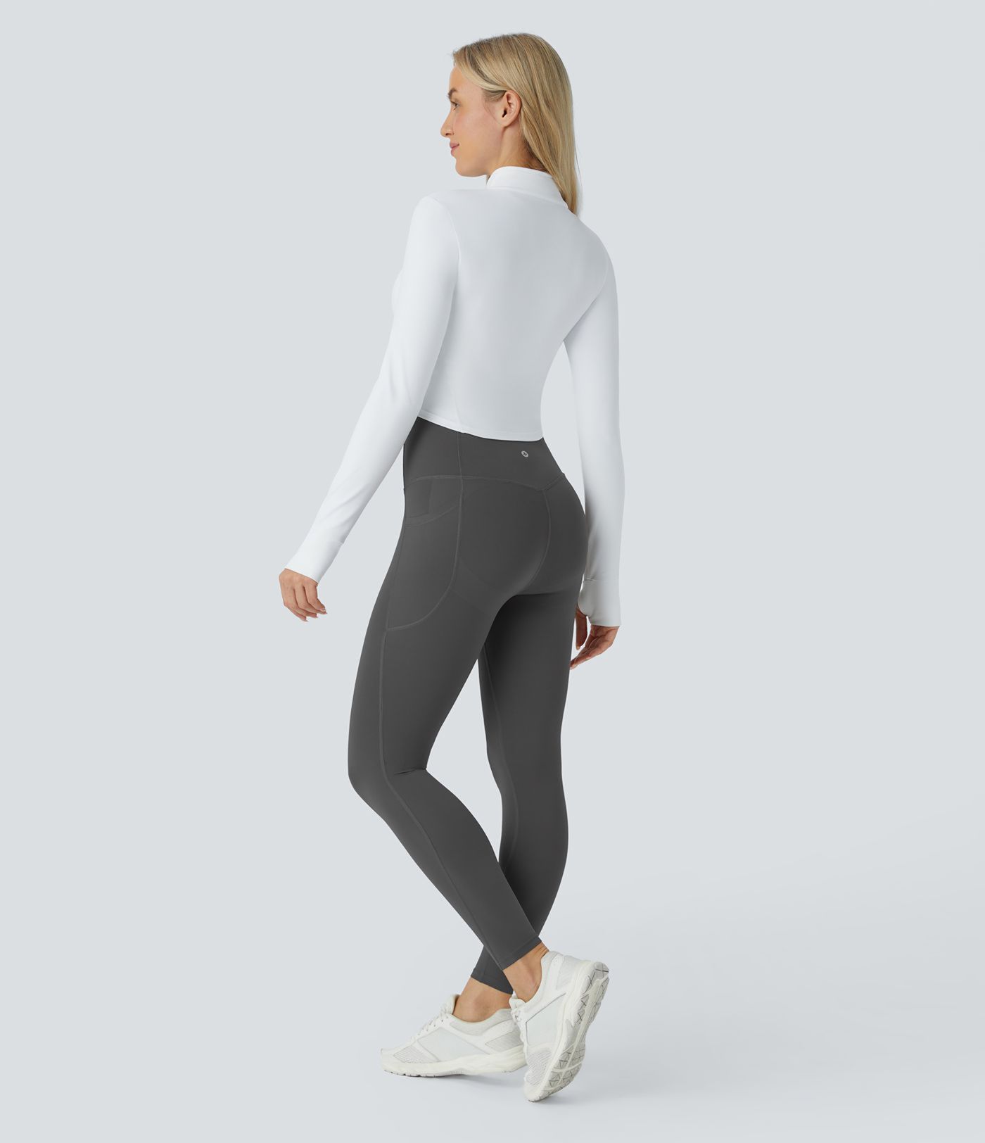 Halara UltraSculpt™ SoCinched Leggings de entrenamiento de cintura alta con control de abdomen, bolsillos y realce de glúteos