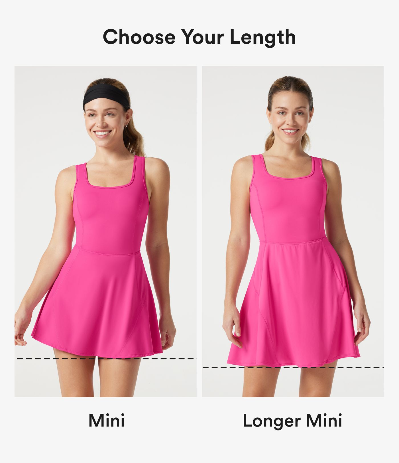 SoftlyZero™ Airy 2-in-1 InstantCool Mini Dance Active Dress with Pockets-Easy Peezy Edition-Longer Length