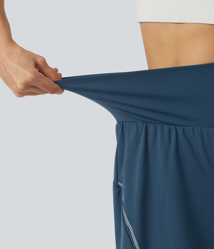 SoftlyZero™ Airy Reflective High Waisted 2-in-1 Cool Touch Yoga Shorts 5'' with Pockets SoftlyZero™ Airy Reflective High Waisted 2-in-1 Cool Touch Yoga Shorts 5'' with Pockets