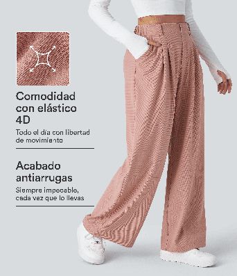 Halara Flex™ High Waisted Pocket Wide Leg Waffle Work Pants