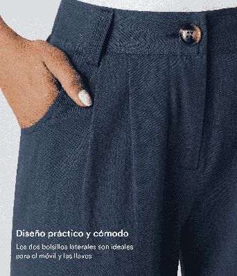 Mid Rise Casual Joggers with Pockets