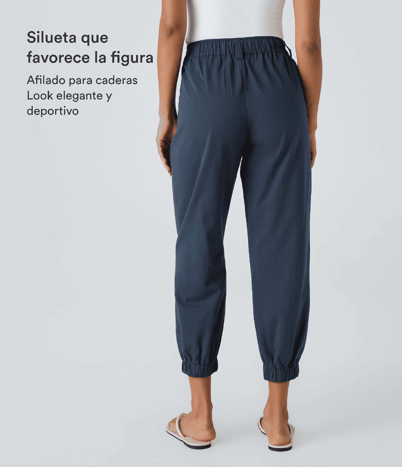 Mid Rise Casual Joggers with Pockets