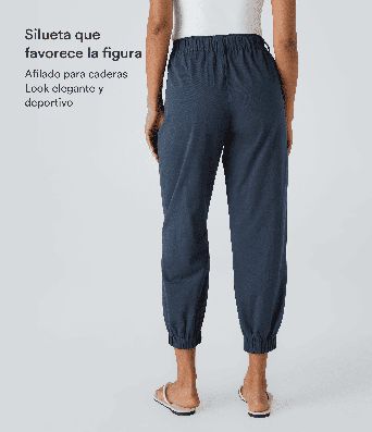 Mid Rise Casual Joggers with Pockets