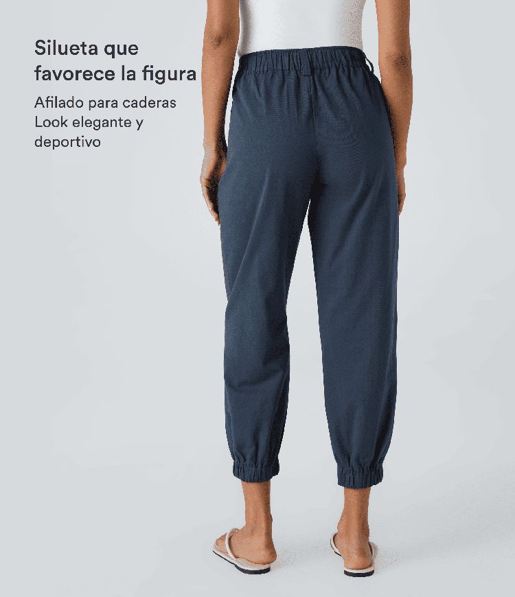 Mid Rise Casual Joggers with Pockets