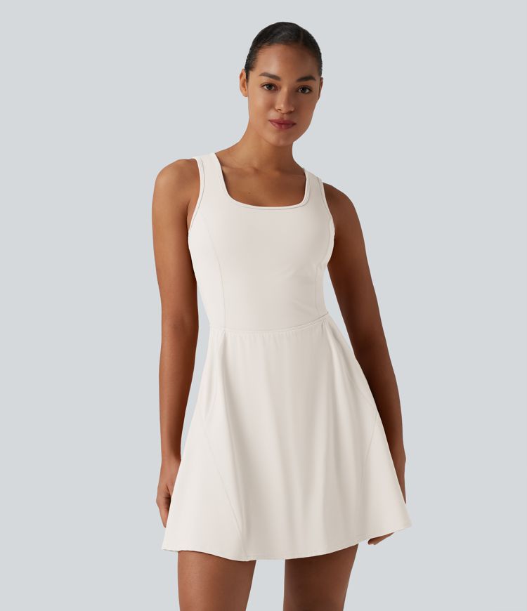 SoftlyZero™ Airy 2-in-1 Cool Touch Mini Dance Active Dress with Pockets-Easy Peezy Edition-Longer Length