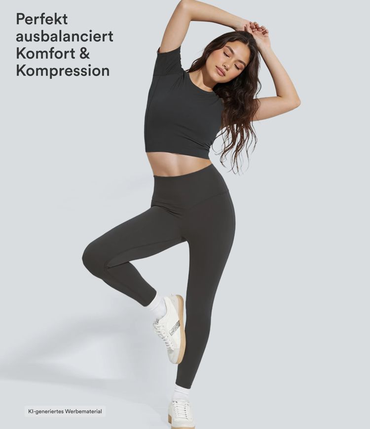 Halara UltraSculpt™ - Formende Workout-Leggings mit hohem Bund, Seitentaschen und Bauchkontrolle - Po-Lifting
