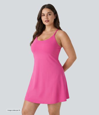 Robe de sport grande taille dos nu Softlyzero™ Plush - longueur rallongée - Easy Peasy Edition Robe de sport grande taille dos nu Softlyzero™ Plush - longueur rallongée - Easy Peasy Edition