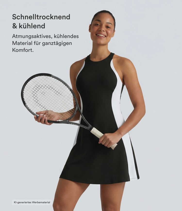 Softlyzero™ Airy - 2-in-1 Tennis-Minikleid mit Seitentaschen, integriertem BH, InstantCool und Farbblock - Easy Peezy Edition, UPF50+ Softlyzero™ Airy - 2-in-1 Tennis-Minikleid mit Seitentaschen, integriertem BH, InstantCool und Farbblock - Easy Peezy Edition, UPF50+