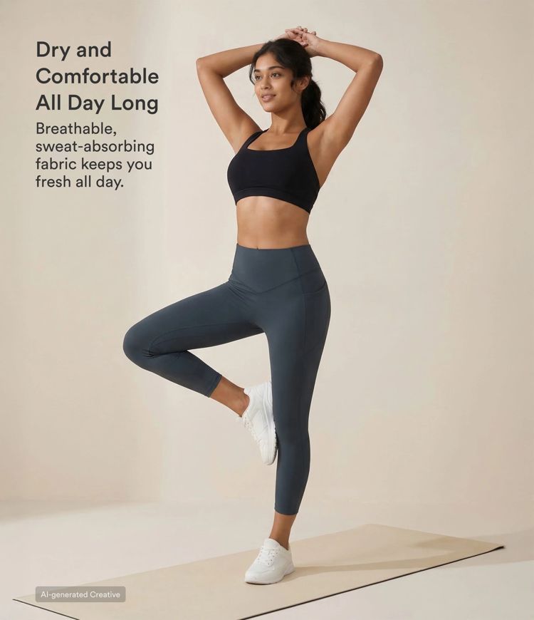 Halara UltraSculpt™ High Waisted Scrunch Butt Lifting Tummy Control Pocket Shaping Capri Training Leggings