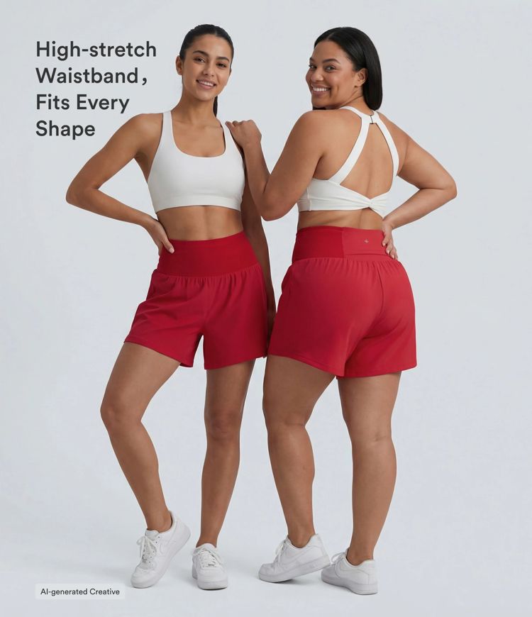 SoftlyZero™ Airy High Waisted Tummy Control 2-in-1 InstantCool Yoga Shorts with Pockets