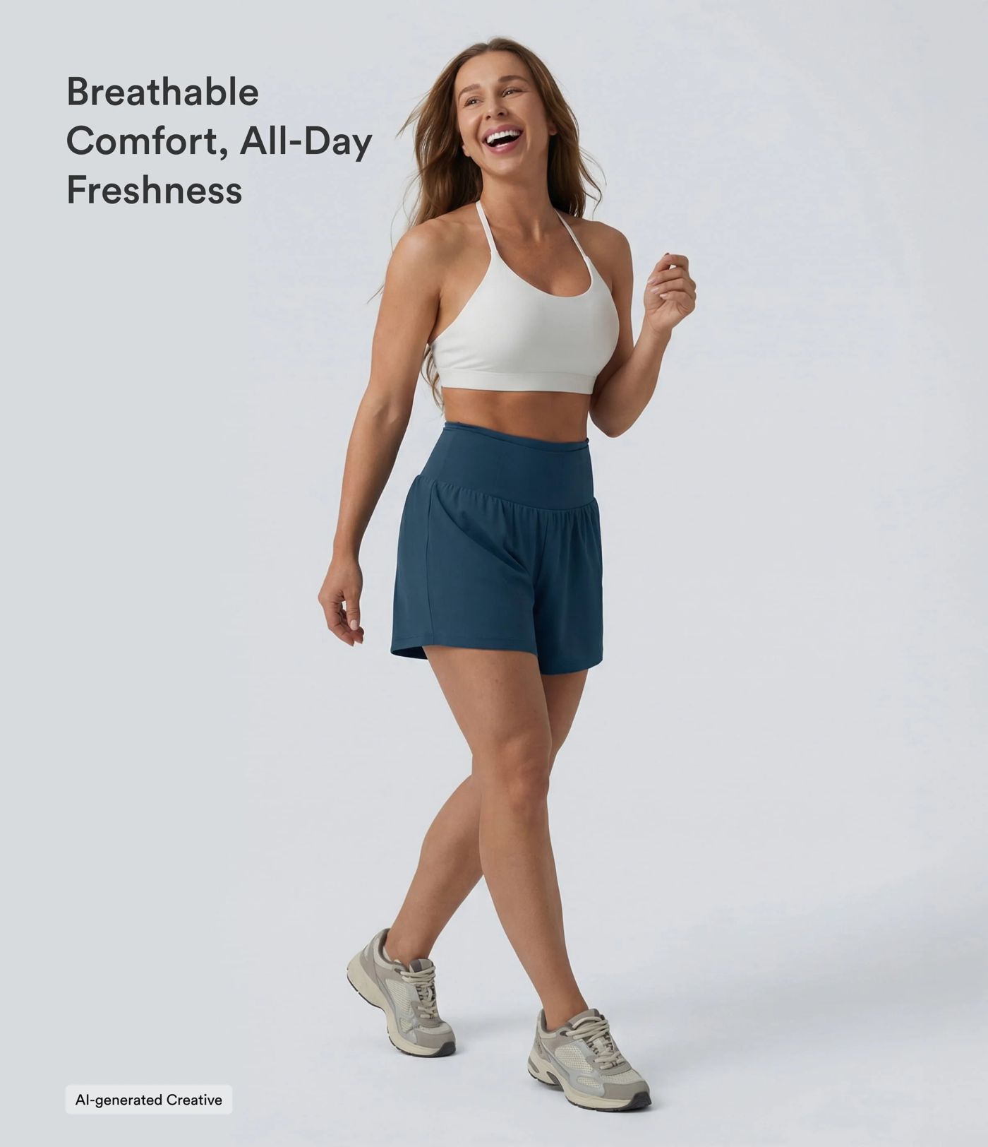 Softlyzero™ Airy High Waisted Tummy Control 2-in-1 InstantCool Yoga Shorts 5'' with Pockets