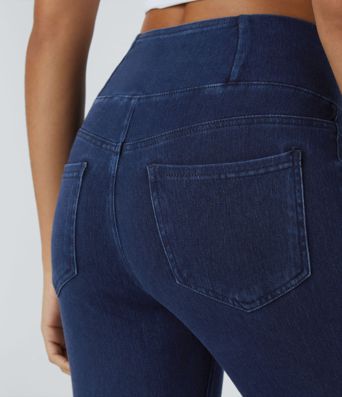 Halara Flex™ Jegging Travail Taille Haute Croisé Poches Multiples Tricot Extensible Halara Flex™ Jegging Travail Taille Haute Croisé Poches Multiples Tricot Extensible