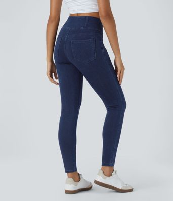 Halara Flex™ Jegging Travail Taille Haute Croisé Poches Multiples Tricot Extensible Halara Flex™ Jegging Travail Taille Haute Croisé Poches Multiples Tricot Extensible