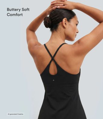Everyday Softlyzero™ Plush Vestido deportivo 2 en 1 sin espalda acampanado -Wannabe Everyday Softlyzero™ Plush Vestido deportivo 2 en 1 sin espalda acampanado -Wannabe