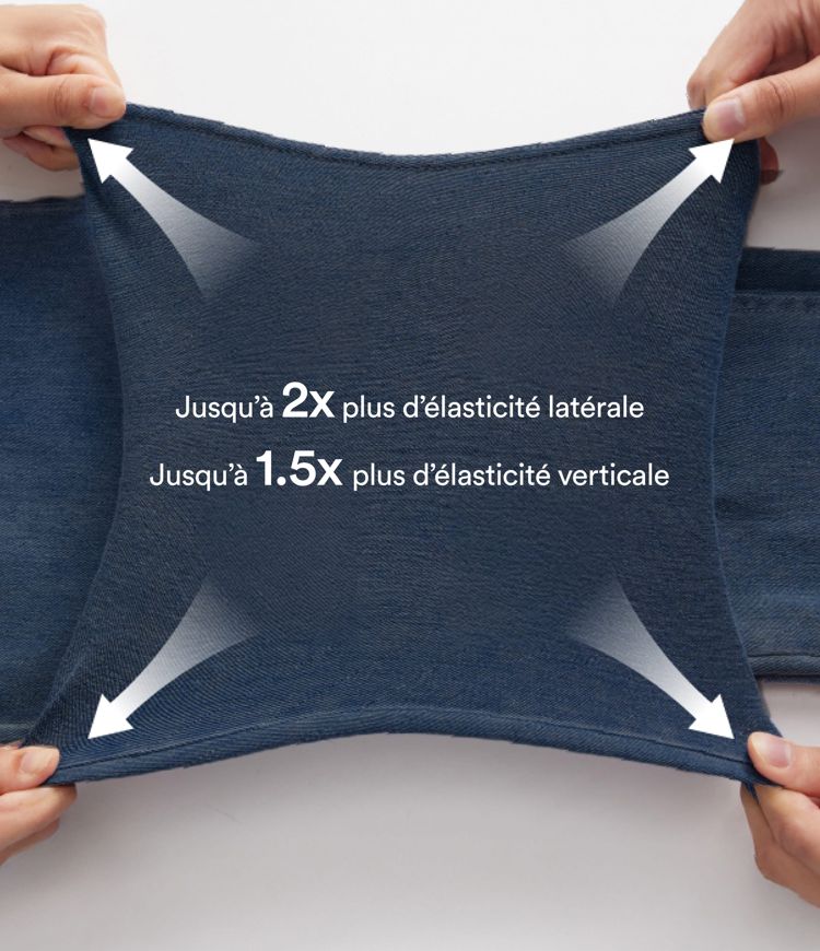 Halara Flex™ - Jean Ultra Evasé Tricot Extensible Lavé Poches Croisées Taille Haute Halara Flex™ - Jean Ultra Evasé Tricot Extensible Lavé Poches Croisées Taille Haute