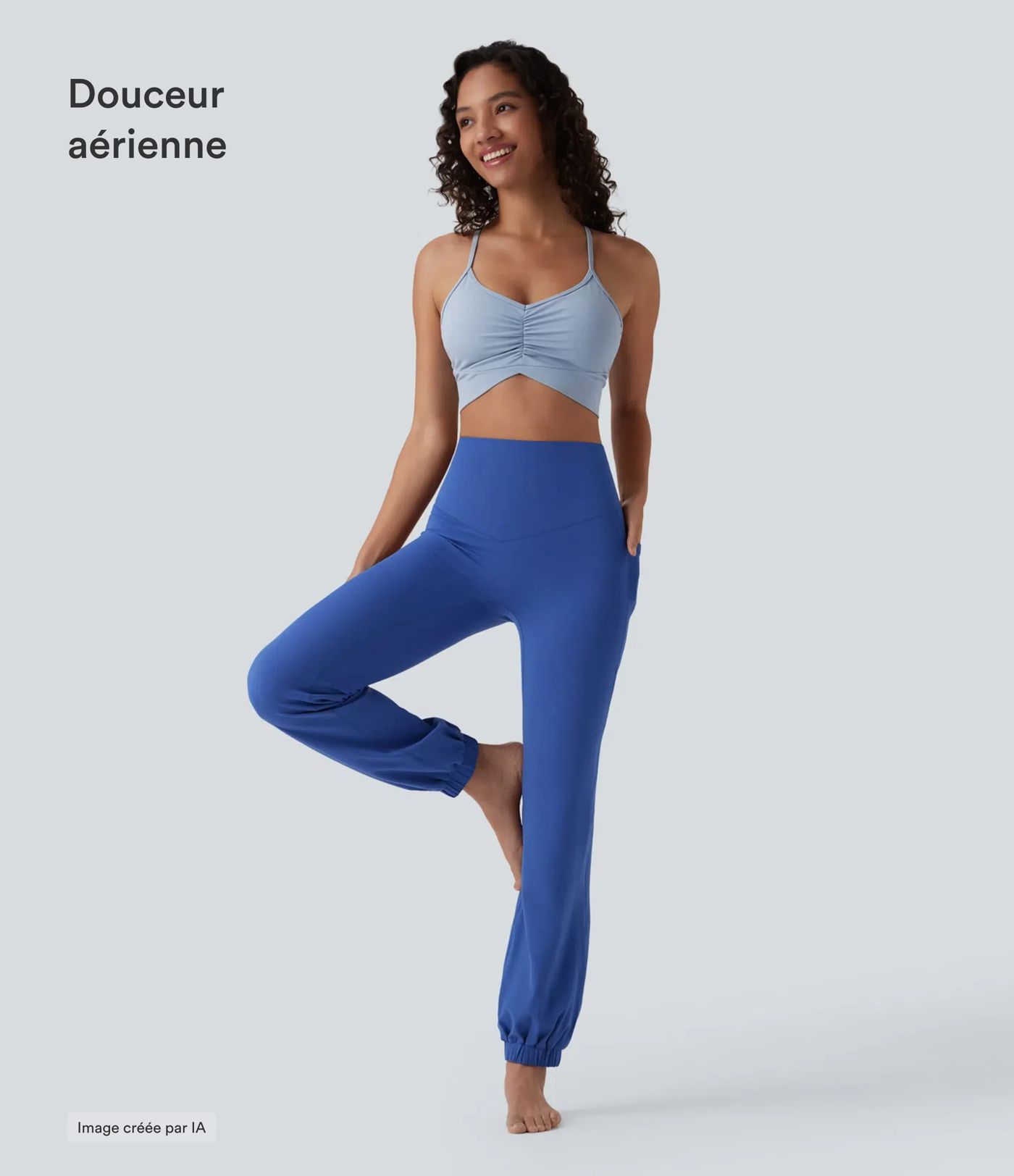 Jogging ballon danse SoftlyZero™ taille haute gainant avec poches Jogging ballon danse SoftlyZero™ taille haute gainant avec poches