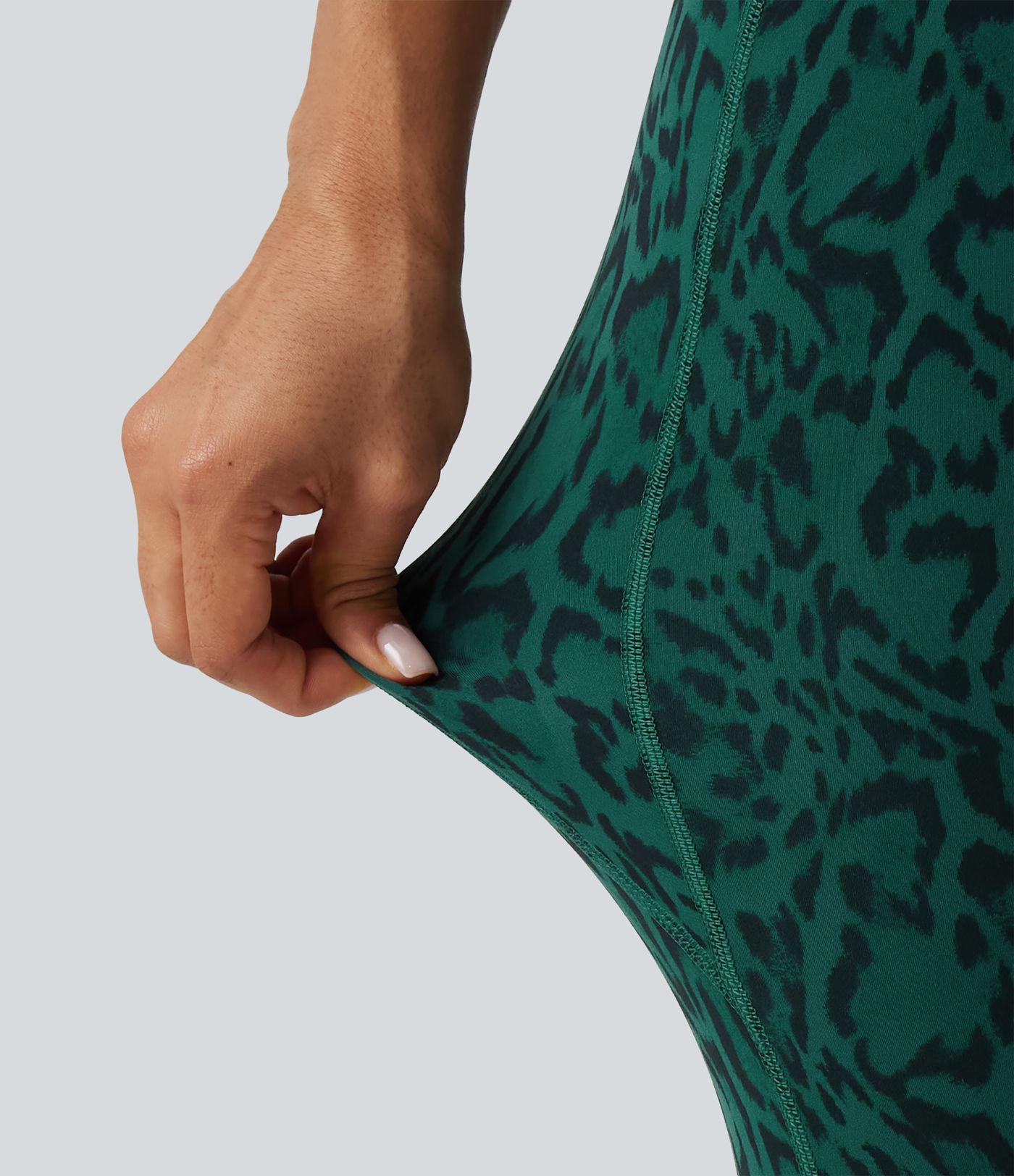 Halara UltraSculpt™ Leopard Print High Waisted Drawstring Yoga Leggings with Pockets