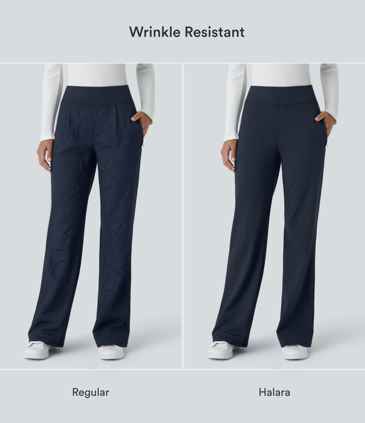 Halara Flex™ DayStretch Mid Rise Side Zipper Pocket Work Flare Pants Halara Flex™ DayStretch Mid Rise Side Zipper Pocket Work Flare Pants