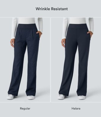 Halara Flex™ DayStretch Mid Rise Side Zipper Pocket Work Flare Pants Halara Flex™ DayStretch Mid Rise Side Zipper Pocket Work Flare Pants