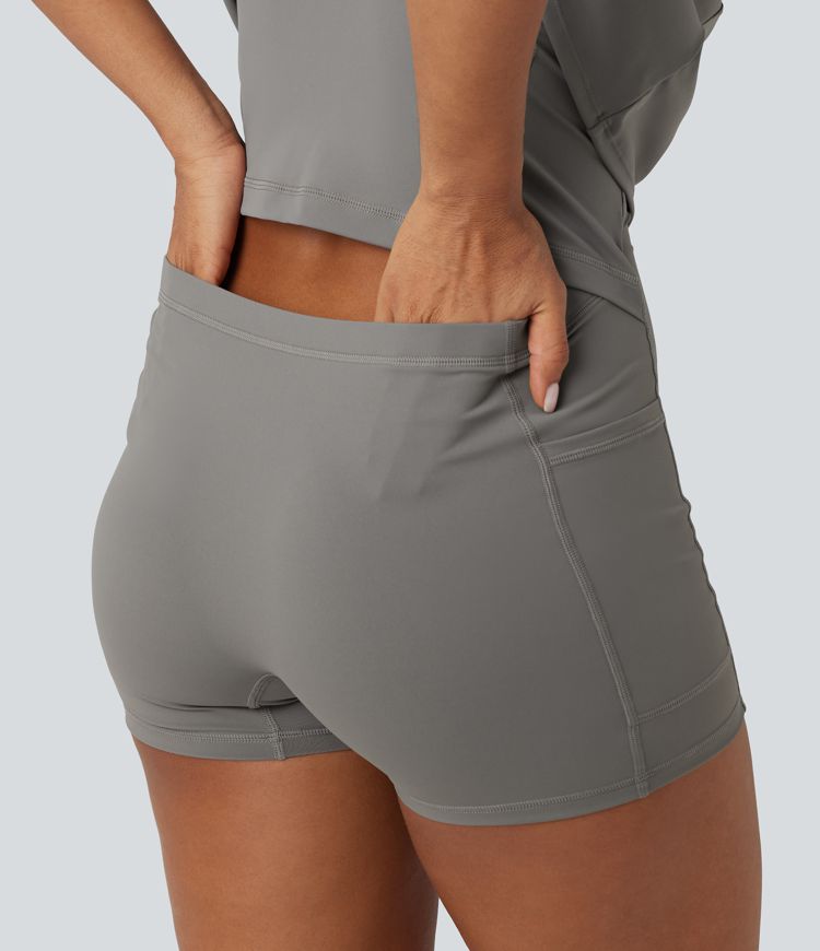 SoftlyZero™ Airy Built-in Bra 2-in-1 Cool Touch Mini Yoga Active Dress with Pockets-Easy Peezy Edition SoftlyZero™ Airy Built-in Bra 2-in-1 Cool Touch Mini Yoga Active Dress with Pockets-Easy Peezy Edition