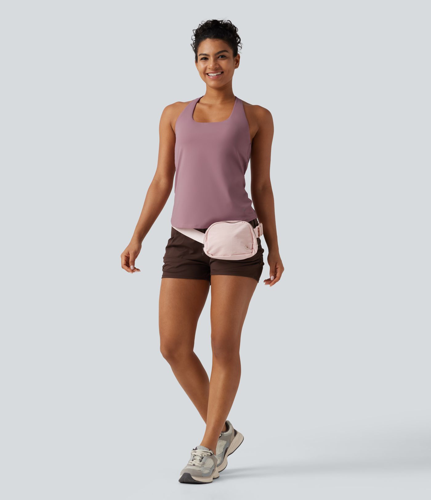 U Neck Built-in Bra Cool Touch Quick Dry Yoga Tank Top-UPF50+ U Neck Built-in Bra Cool Touch Quick Dry Yoga Tank Top-UPF50+