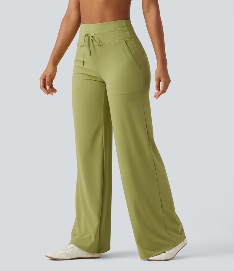 Halara UltraSculpt™ High Waisted Drawstring Straight Leg Yoga Pants with Pockets Halara UltraSculpt™ High Waisted Drawstring Straight Leg Yoga Pants with Pockets